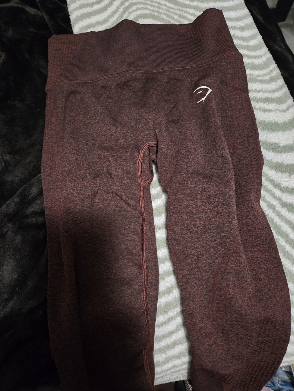 Gymshark Marled Wine High-Rise Leggings